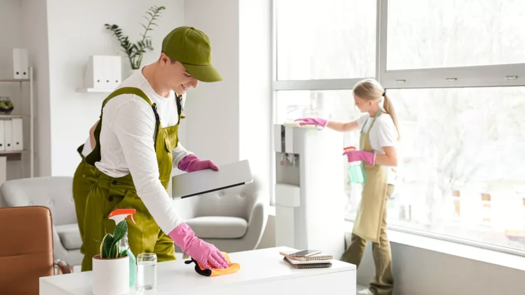 commercial office cleaning services for corporate workspace