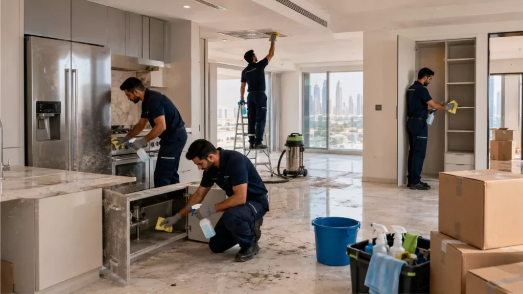 Moving in cleaning services