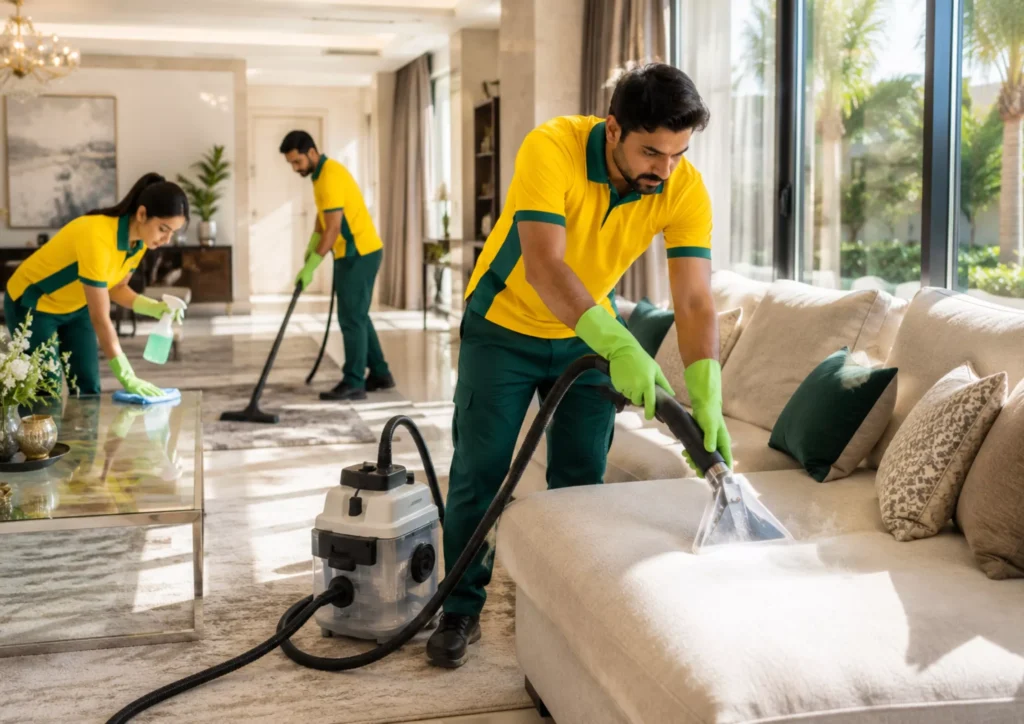 Professional home cleaning services in Dubai for houses apartments
