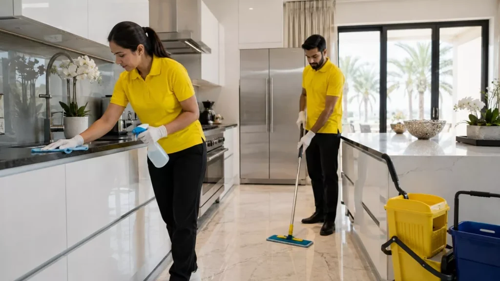 Professional villa cleaning services