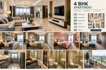 4 BHK apartment deep cleaning service in dubai